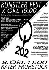 2007 Nicht immer ging alles gut. Speziell wenn im Saal vom Eisernen Mann leere herscht und ich mit der geladenen Kuratorin übers Kreutz komme. Aber lernen tut man immer. 